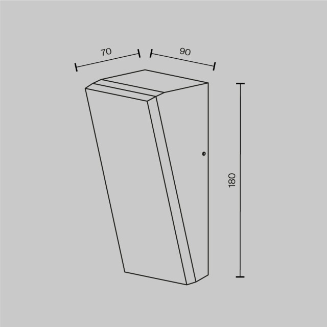 Maytoni Outdoor wandlamp brick grafiet 2994873 large
