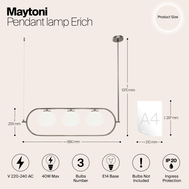 Maytoni hanglamp erich nikkel Ø15 2994595 large