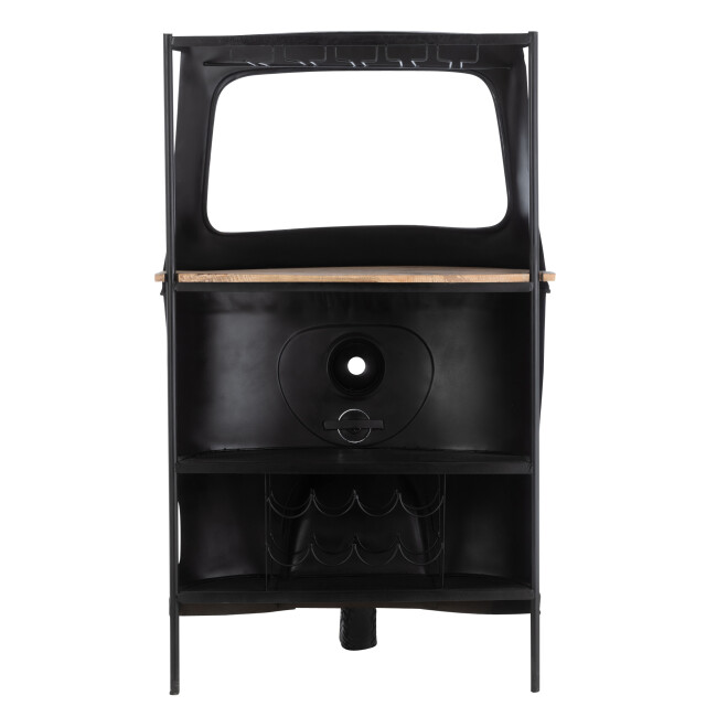 J-Line bar fiets tuktuk metaal/mango hout /naturel 97x60x165cm 3000598 large