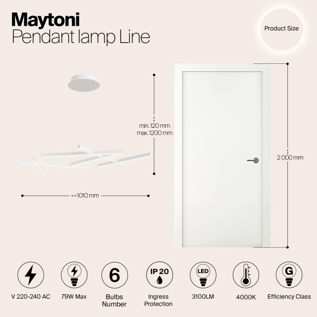 Maytoni hanglamp line - 2994533 large