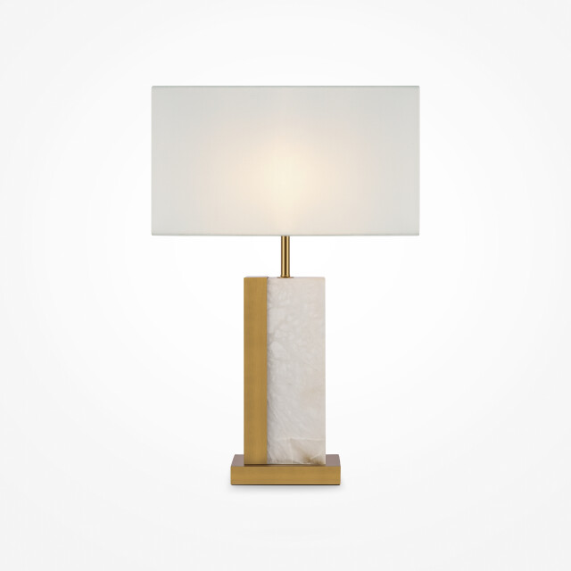 Maytoni tafellamp bianco messing Ø45 2994053 large
