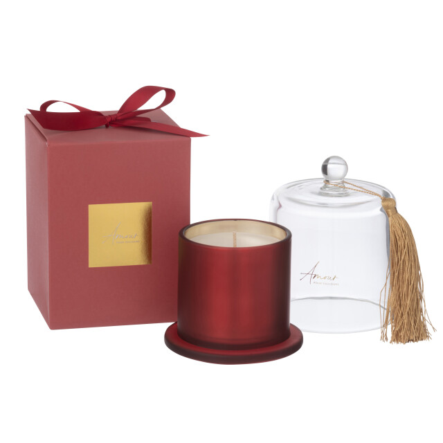 J-Line geurkaars stolp amour large 45uur 11x11x15.5cm 3015484 large