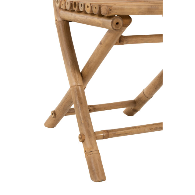 J-Line stoel plooibaar bamboe 54x45x85cm 3003559 large