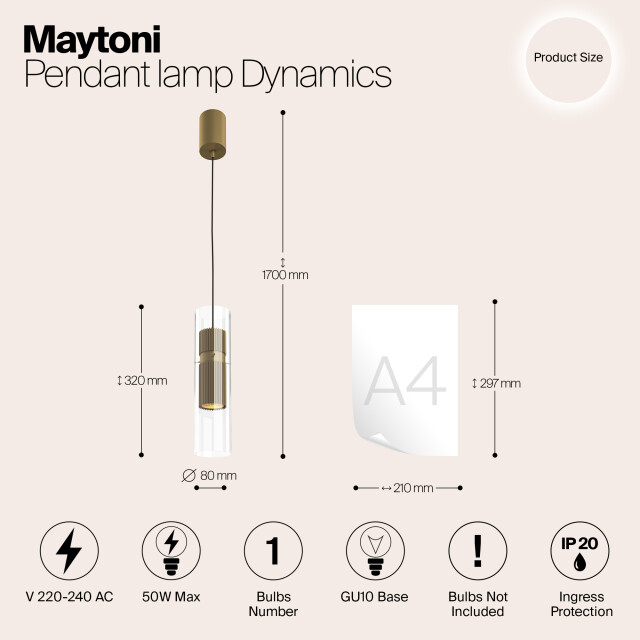 Maytoni hanglamp dynamics - Ø8 2993512 large