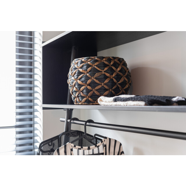 J-Line mand roni bol waterhyacint /bruin small 32.5x32.5x22.5cm 3004944 large
