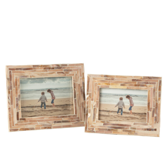 J-Line fotokader nuye schelpen/mdf 12x17cm 20x10x25cm 3006551 large