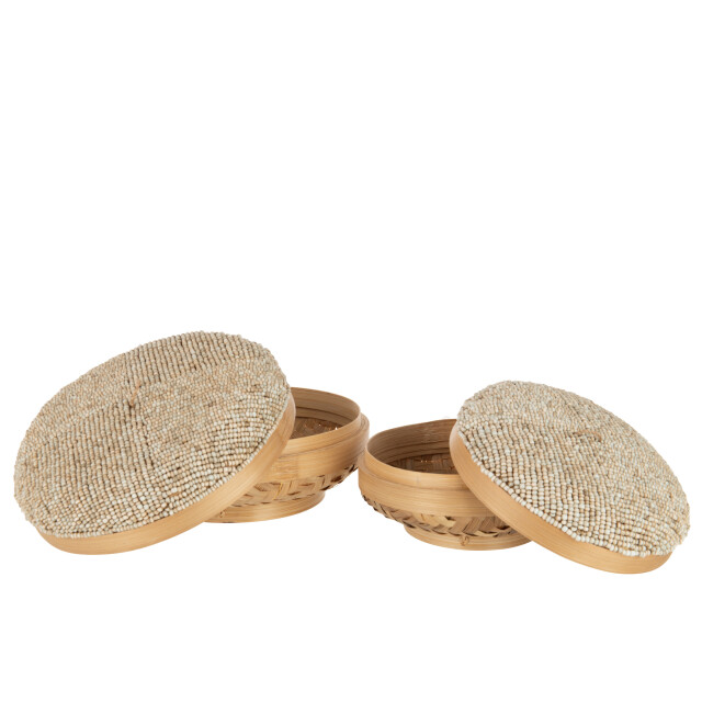 J-Line set van 2 dozen elia bamboe 25x25x14cm 3006513 large