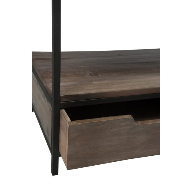 J-Line salontafel hout/met +zwart 120x50x60.5cm 2999679 large