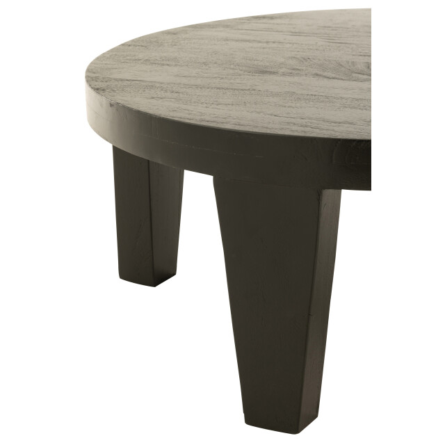 J-Line salontafel rond mango hout matte zwart 80x80x34cm 2999528 large