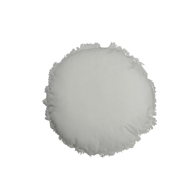J-Line kussen rond velvet katoen/linnen 50x50x5cm 3066066 large