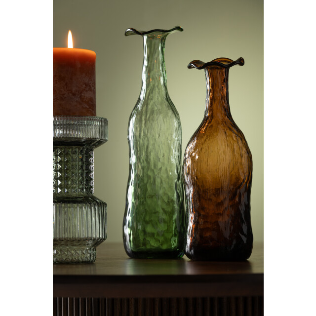 J-Line vaas openbloeien glas medium 9.5x9.5x33cm 2998742 large
