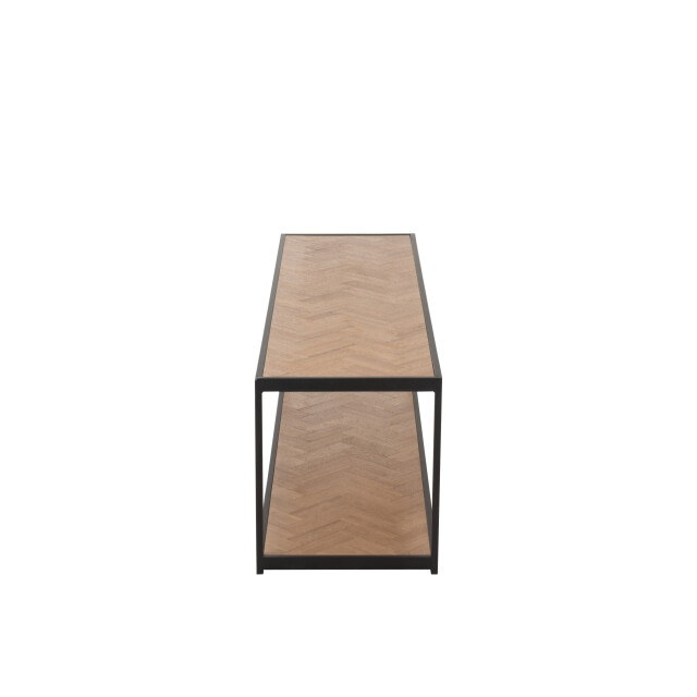 J-Line salontafel zigzag rechthoek hout/metaal naturel/ 150x40x44.5cm 2999237 large