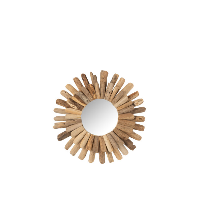 J-Line spiegel rond drijfhout medium 52x52x5cm 3005284 large