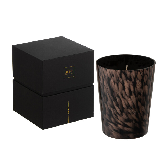 J-Line geurkaars sandalwood /goud medium-68u 13x13x16cm 3015535 large