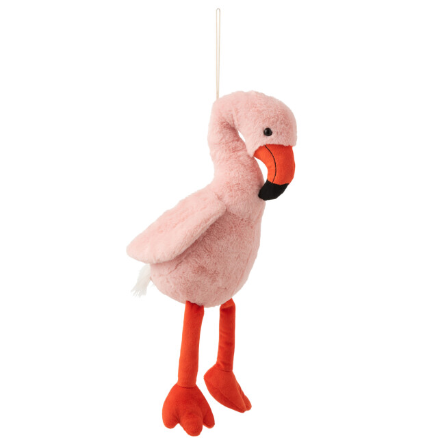J-Line flamingo pluche /oranje large 28x19.5x57cm 3005578 large