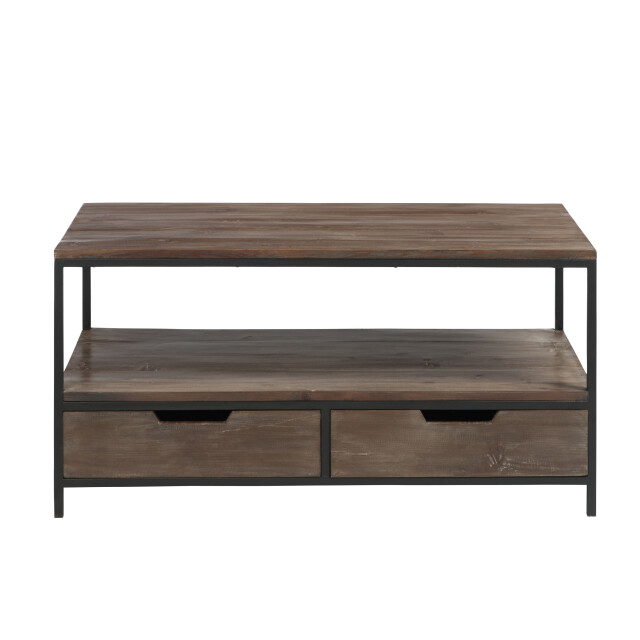 J-Line salontafel hout/met +zwart 120x50x60.5cm 2999679 large
