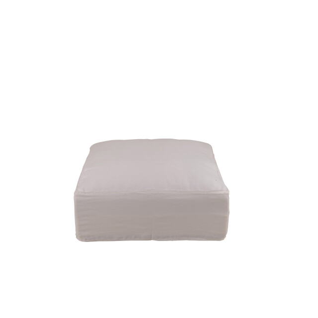 J-Line hoes voor poef monaco linnen marshmallow 105x104x49cm 2999223 large