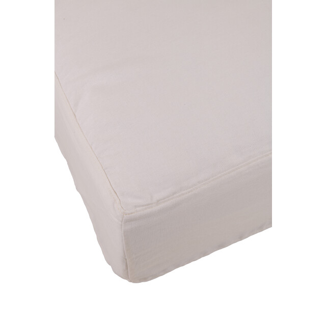 J-Line hoes voor poef monaco linnen marshmallow 105x104x49cm 2999223 large