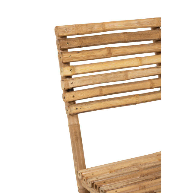 J-Line stoel plooibaar bamboe 54x45x85cm 3003559 large