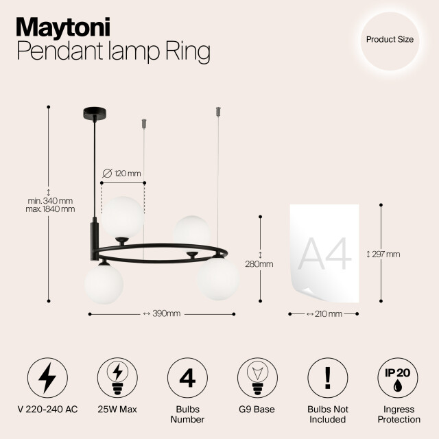 Maytoni hanglamp ring - 2994618 large
