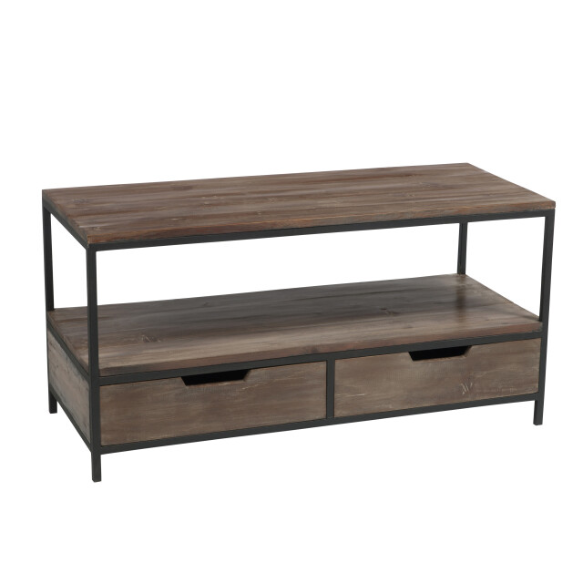 J-Line salontafel hout/met +zwart 120x50x60.5cm 2999679 large