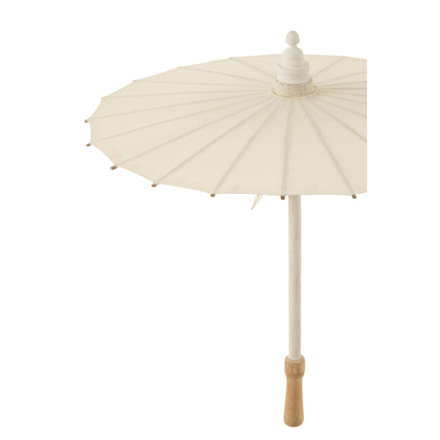 J-Line parasol katoen/hout 48x48x57cm 3001315 large