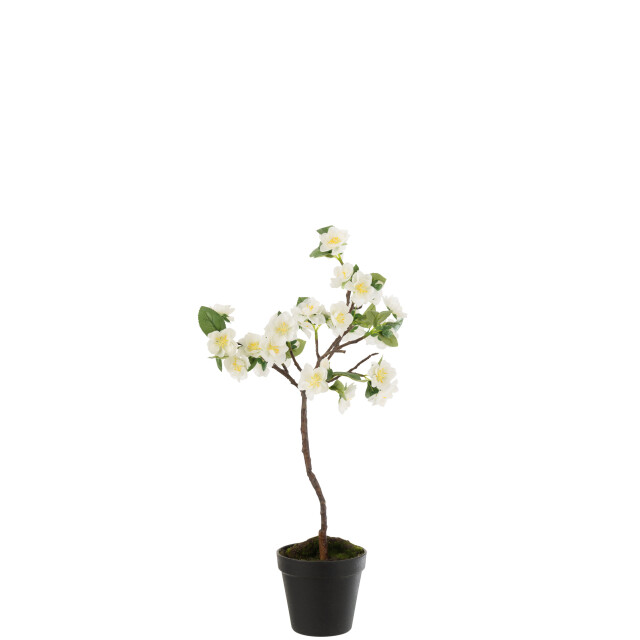 J-Line bloesemboom plastiek /bruin small 24x24x52cm 3000147 large