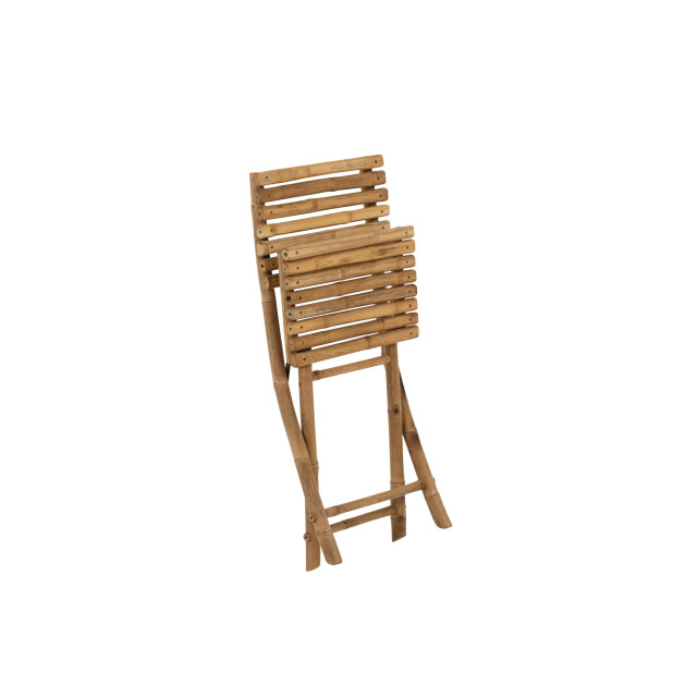 J-Line stoel plooibaar bamboe 54x45x85cm 3003559 large