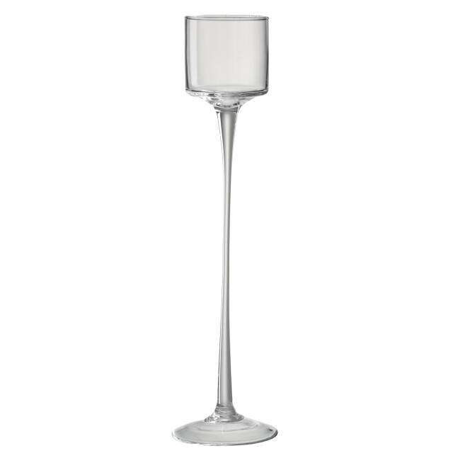 J-Line windlicht op voet glas large 11x11x45cm 3013661 large