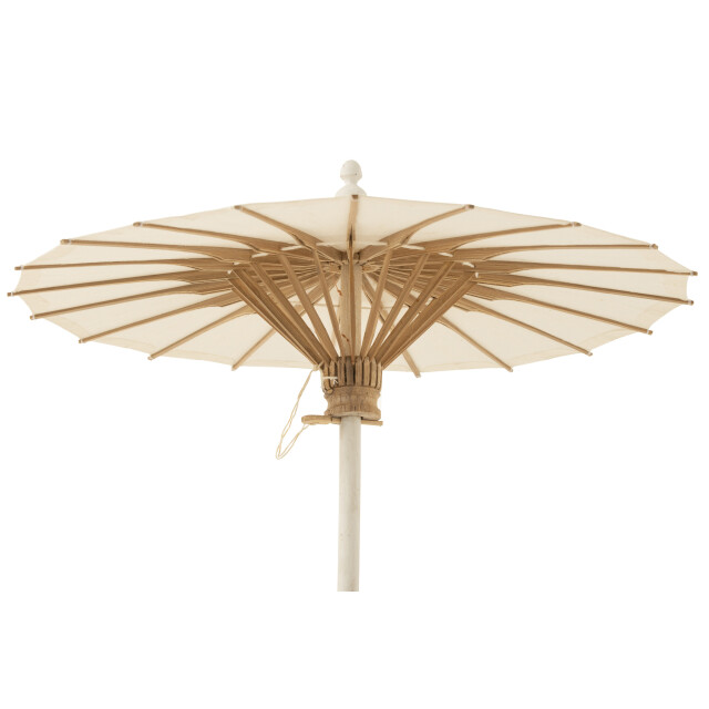 J-Line parasol katoen/hout 48x48x57cm 3001315 large