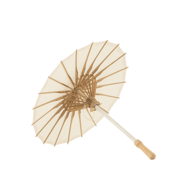 J-Line parasol katoen/hout 48x48x57cm 3001315 large