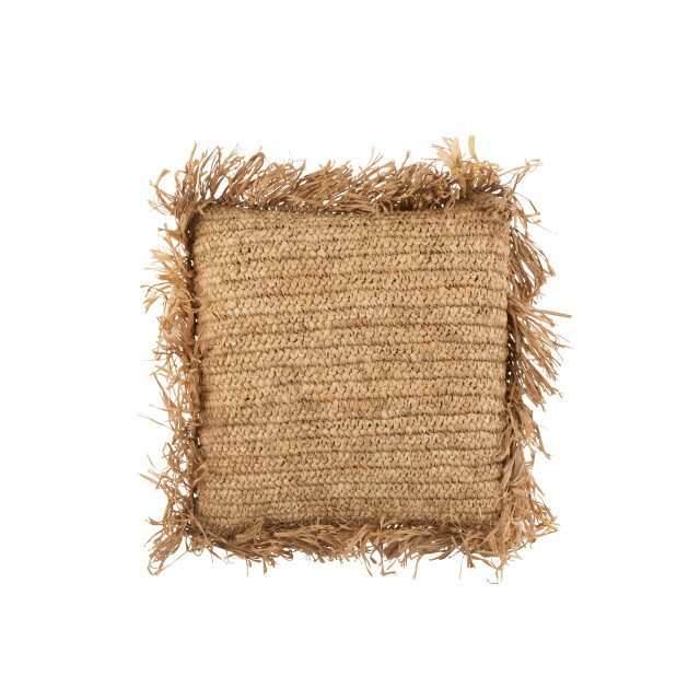 J-Line kussen vierkant raffia small 45x45x15cm 3066114 large
