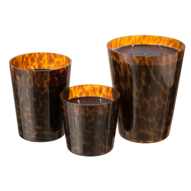 J-Line geurkaars noa large-95u 15.5x15.5x18.5cm 3014773 large
