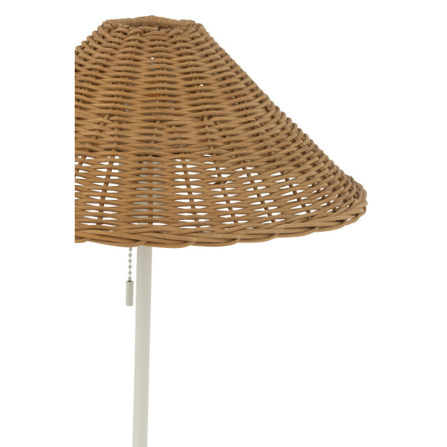 J-Line tafellamp metaal/rattan wit/ 32x32x50cm 2999536 large