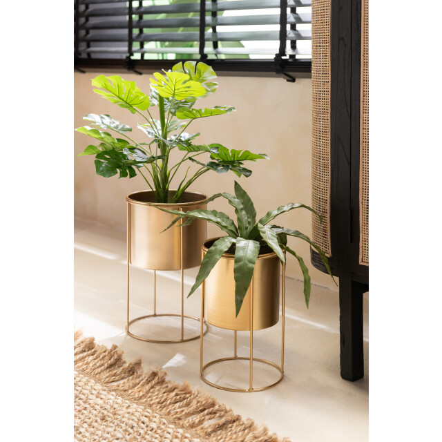 J-Line vrouwentongen bol aarde plastiek 32x30x35cm 3000153 large