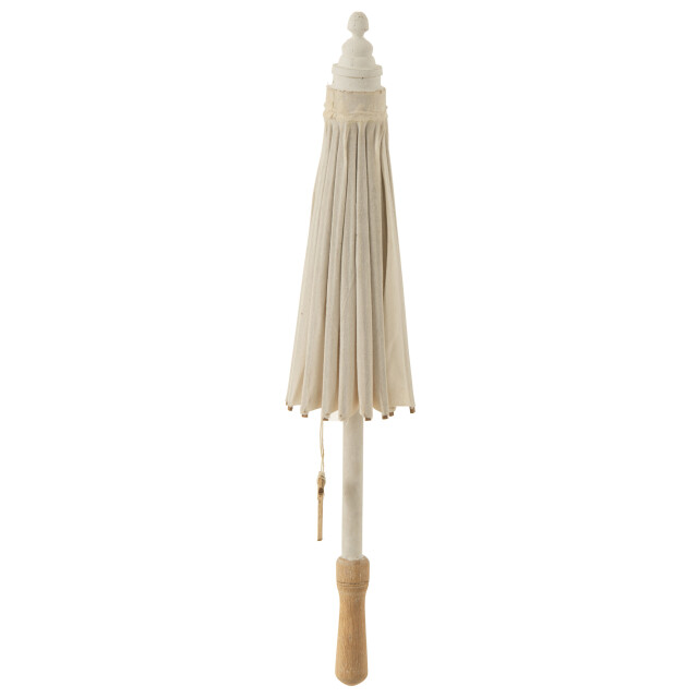 J-Line parasol katoen/hout 48x48x57cm 3001315 large