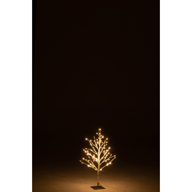 J-Line kale boom+led metaal zilver small 34x30x59cm 3000860 large