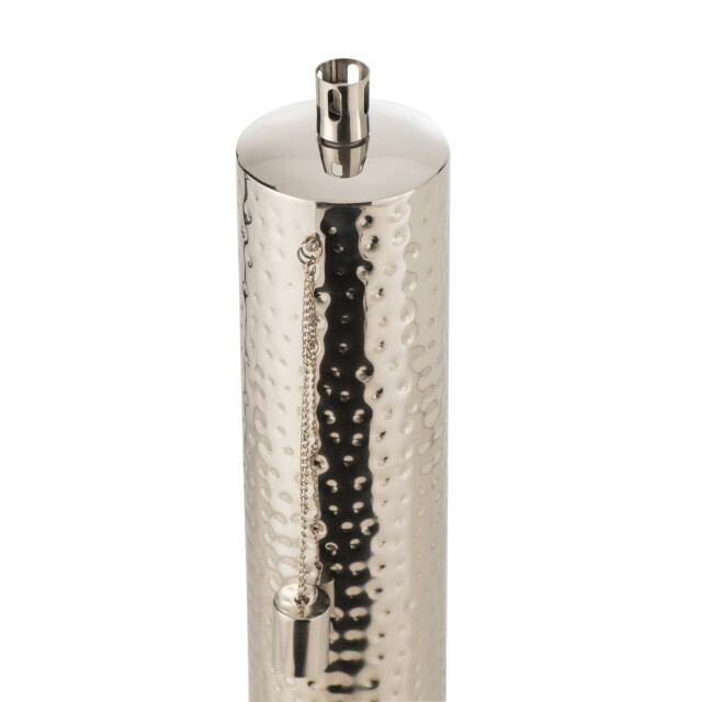J-Line fakkel tiffany stainless steel zilver extralarge 23.5x23.5x106cm 3014818 large