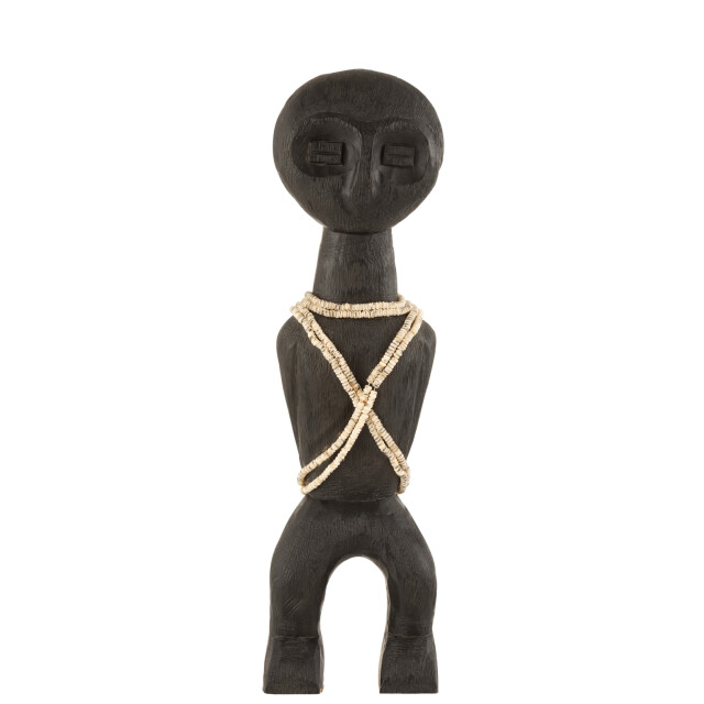 J-Line figuur takwimu mangohout large 13x7.5x47cm 3005833 large