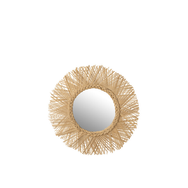 J-Line spiegel vlecht rotan 60x60x5cm 3005423 large