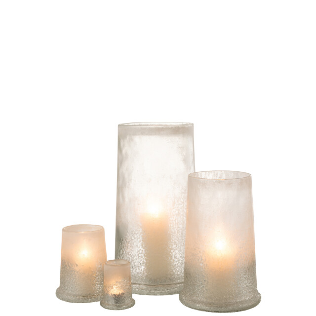 J-Line windlicht suiker glas extra large 23x23x38cm 3013745 large