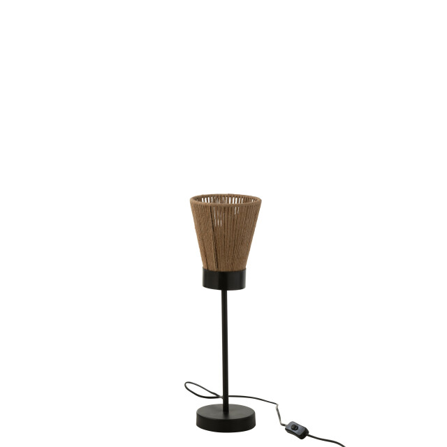J-Line staanlamp luna jute beige small 15x15x51cm 3001168 large