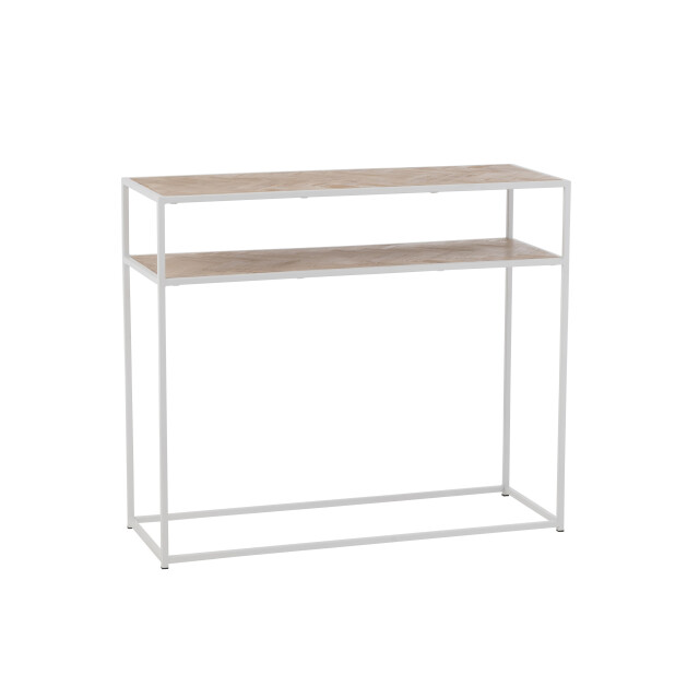 J-Line console zigzag hout/metaal naturel/ 100x35x85.5cm 3000751 large
