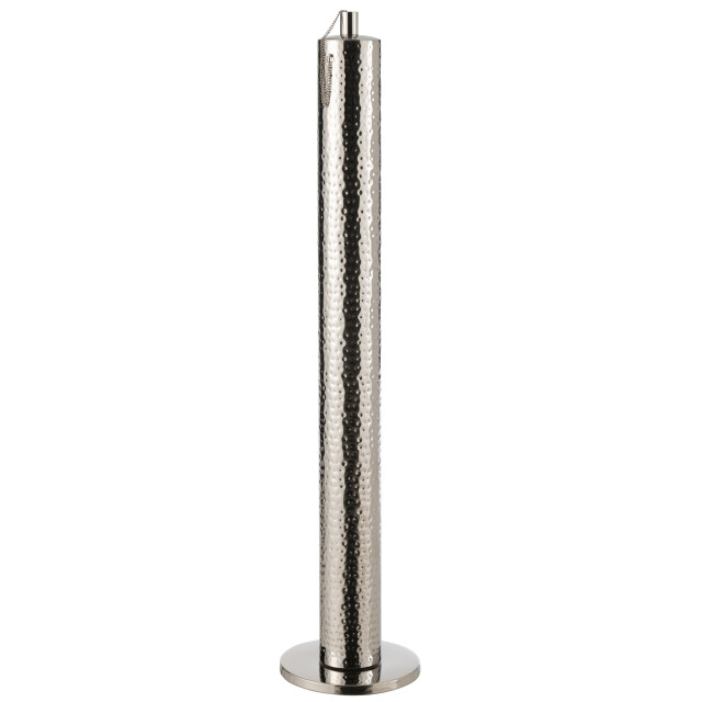 J-Line fakkel tiffany stainless steel zilver extralarge 23.5x23.5x106cm 3014818 large