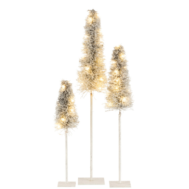 J-Line boom deco led/batterij takken white wash large 18x18x99cm 3000362 large