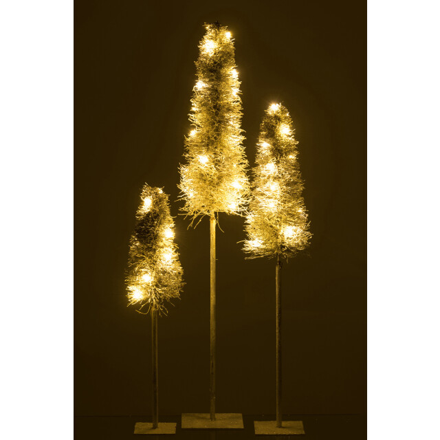 J-Line boom deco led/batterij takken white wash large 18x18x99cm 3000362 large