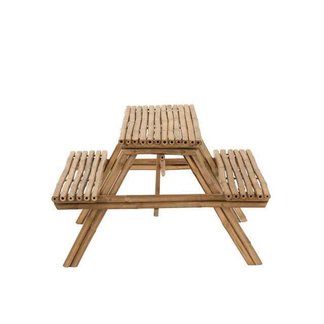 J-Line bank bamboe 120x120x77cm 3014709 large