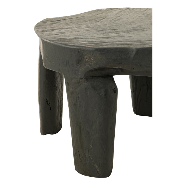 J-Line set van 2 tafel rond teak hout 50x50x35cm 3002198 large