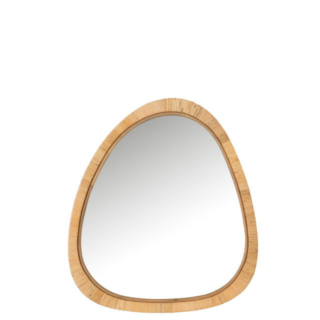 J-Line spiegel paille rotan/glas natuur large 60x3x66cm 3009241 large