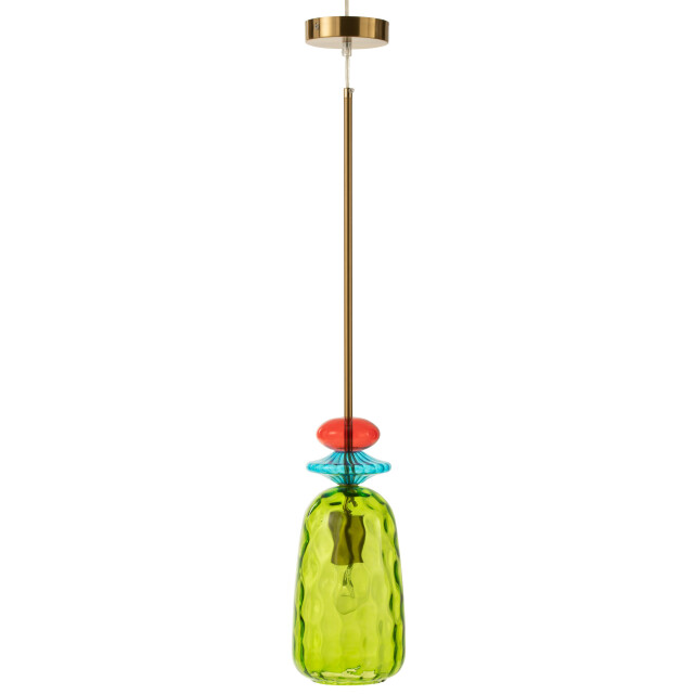 J-Line plafondlamp laurence glas mix 160x15x15cm 3001238 large